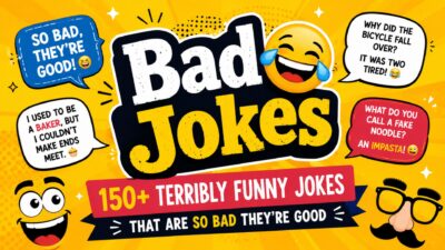 Cow jokes with 150+ udderly funny jokes featuring a cheerful cartoon cow and farm scene