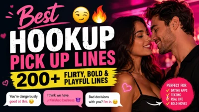 Best hookup pick up lines with 200+ flirty, bold and playful lines