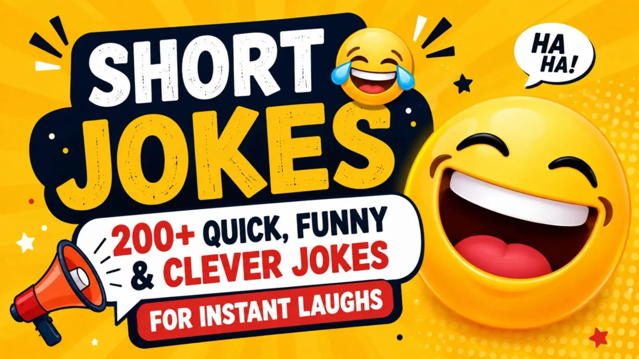 Short jokes with 200+ quick, funny, and clever jokes for instant laughs