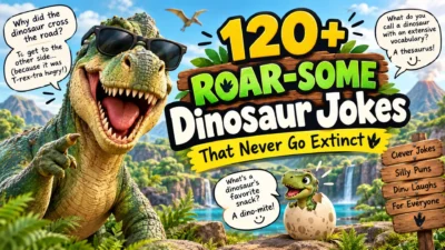 120+ roar-some dinosaur jokes that never go extinct